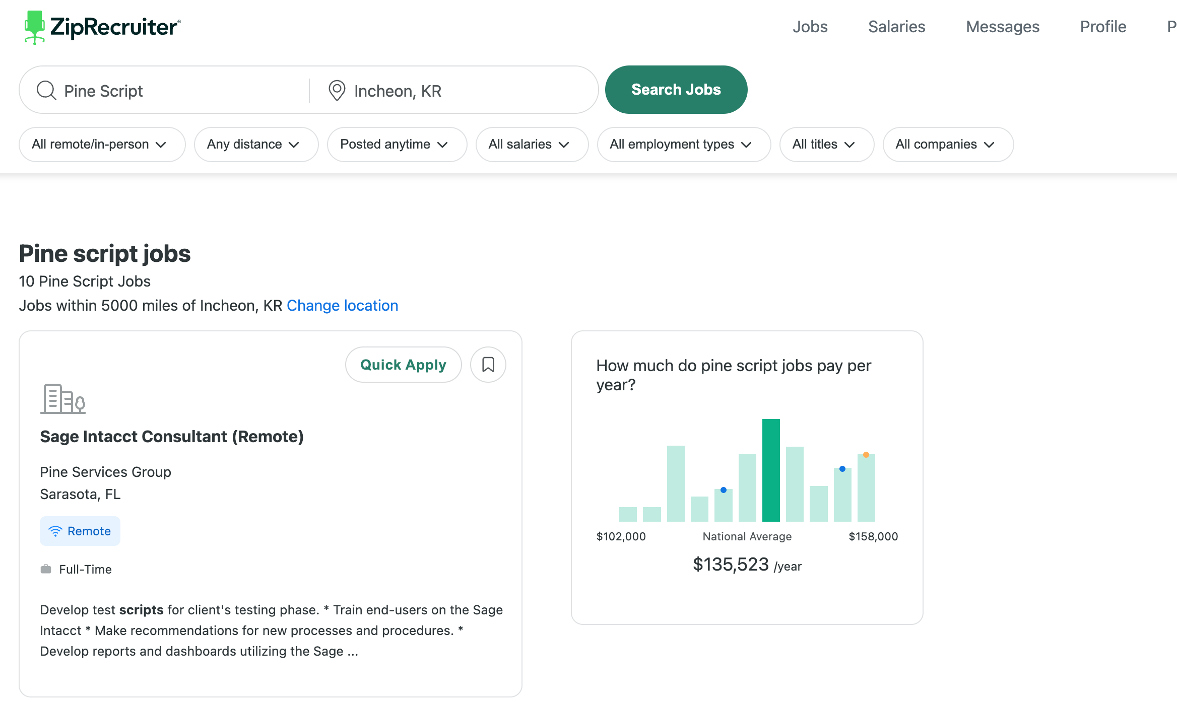 Pine Script Jobs Overview