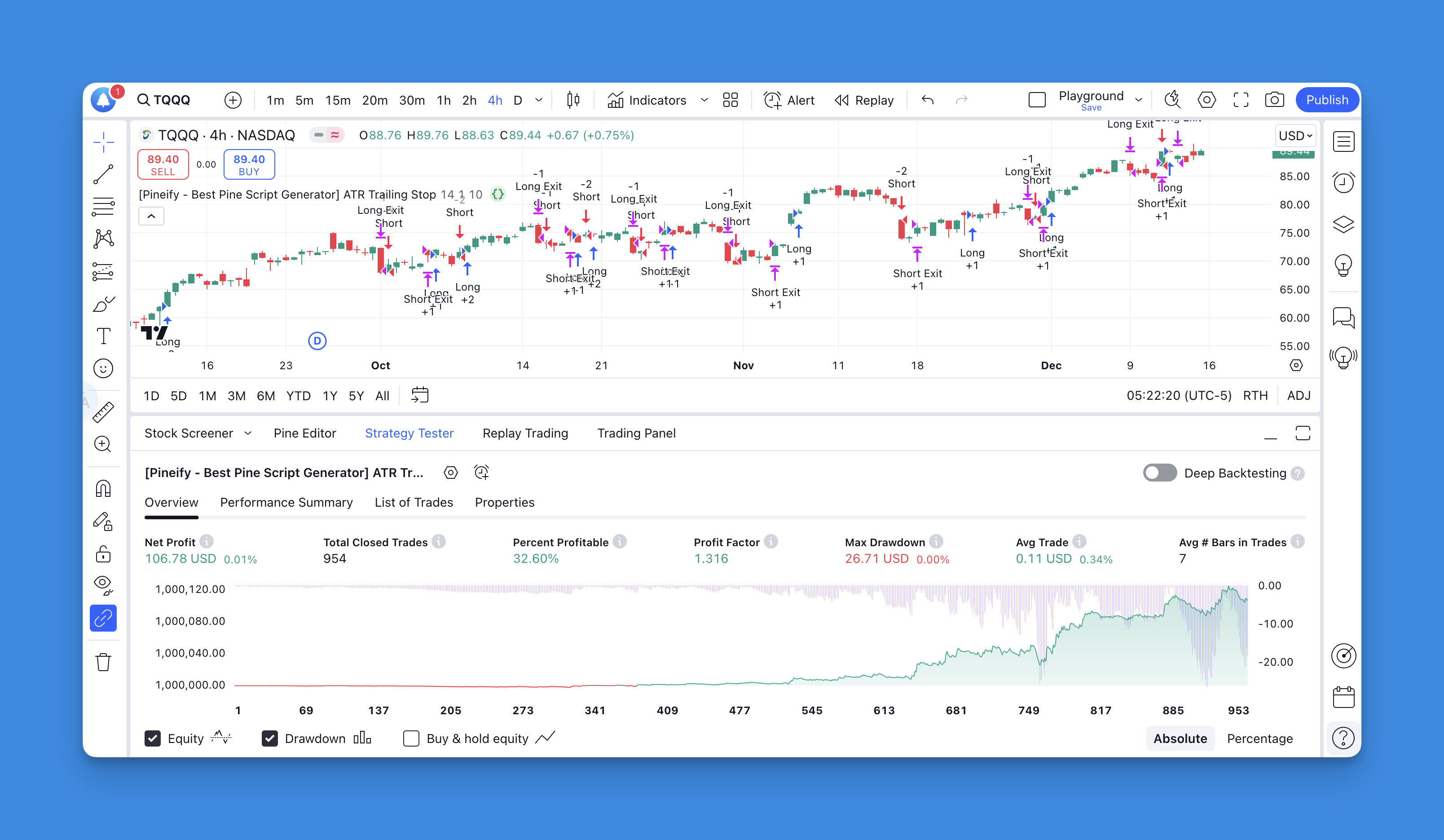 [Pineify - Best Pine Script Generator] ATR Trailing Stop